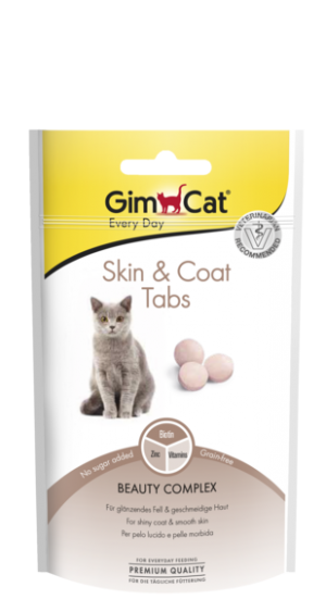 GimCat Skin & Coat Tabs - Таблетки за кожа и козина, 40 г
