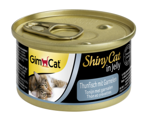 Консерви за котки - риба тон и скариди 70г - GimCat Shiny Cat