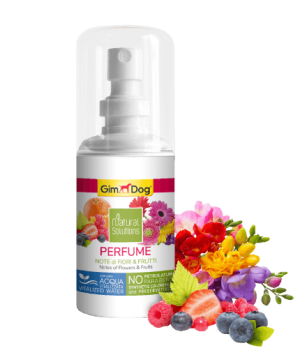 Парфюм  за кучета с аромат на цветя и плодове 50 мл - GimDog Natural Solutions - Perfume Notes of Flowers & Fruits