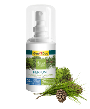 Парфюм за кучета с аромат на бял мускус и иглолистни растения 50 мл - GimDog Natural Solutions - Perfume White Musk &amp; Conifers