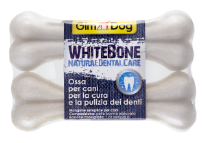 GimDog Whitebone 2 бр, 11,5 см - Бял кокал за кучета за естествена дентална грижа