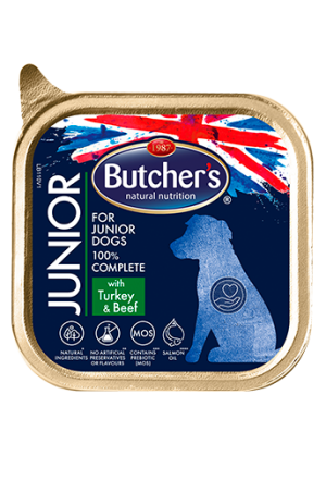 Butcher's Functional Junior 150г - Пастет за подрастващи кучета, с пуешко и говеждо