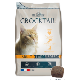 Crocktail ADULT Large Breed Пълноценна храна за пораснали котки от ЕДРИ ПОРОДИ КОТКИ 2 kg