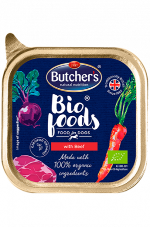 Butcher's BIO Foods – Пастет за куче с говеждо. БИО Храна за кучета, 150 г