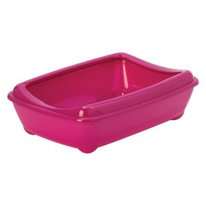 Arist-O-Tray съд за котешка тоалетна с борд 42 см розов цвят