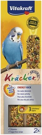 Лакомство за вълнисти папагали Vitakraft Energy - 2бр Оригинален Крекер на Витакрафт „Енергиен тласък”