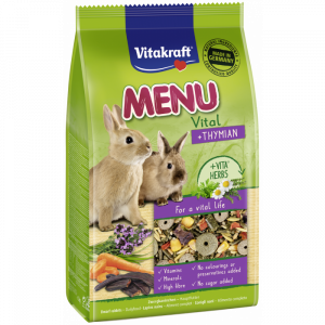 Храна за декоративни зайци с мащерка - 1кг Vitakraft Premium Menu Vital