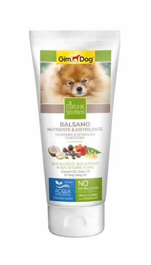 Балсам за кучета за подхранване и разплитане 200 мл - GimDog Natural Solutions - с кокосово масло, рициново масло и масло от иланг-иланг