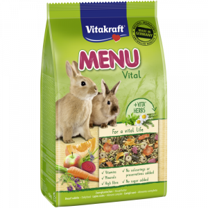 Храна за декоративни мини зайци - 1 кг Vitakraft Premium Menu Vital