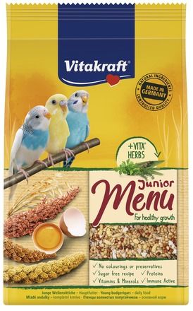 Храна за вълнисти папагали бебета - 500г Vitakraft Premium Menu Junior