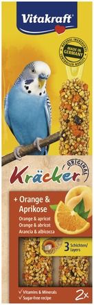 Храна за вълнисти папагали Vitakraft - 2бр Крекер портокал и кайсия