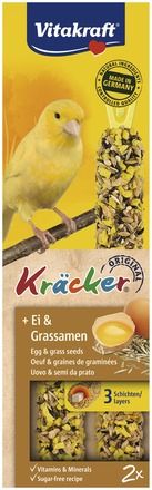 Vitakraft ® Kräcker ® - Оригинален Крекер на Витакрафт с яйце и семена от треви, 2 бр.