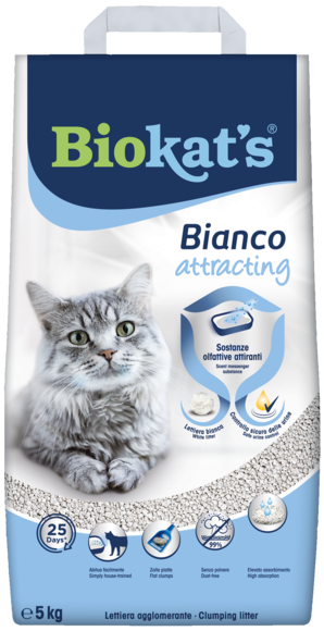 BIOKAT’S BIANCO Attracting 5 kg, Gimborn, привличаща котешка тоалетна 