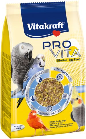 Vitakraft® PRO VITA® 750 g - ЯЙЧНА ХРАНА за всички птици - подходяща при мътене, отглеждане на малките и в периоди на възстановяване