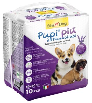 GimDog® Pupi Piú  Кучешки пелени 60х60см, 10 бр. с аромат на лавандула