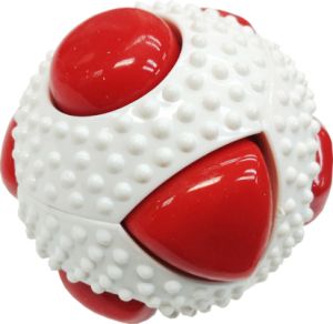 GimDog® SENSORY BALL EXTRA Играчка за куче - релефна сензорна топка с пищялка 8,3 cm