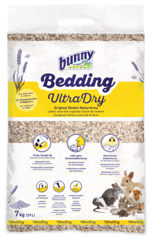 bunny Bedding „ULTRA Dry“ – Оригинална естествена постеля от спелта за зайци и гризачи 29 л, 7 кг, ултрасуха