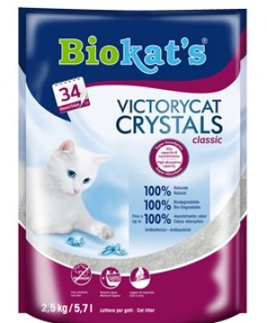 Котешка тоалетна силикагел 2.5кг - Biokat's VictoryCat Crystals Classic