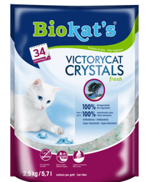 Biokat's Victory Cat Fresh ароматизирана силикагелова котешка тоалетна 2.5кг Гимборн 75.34 Хайгер