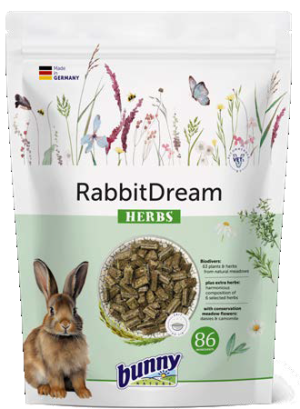 Храна за зайчета след 6-ия месец с БИЛКИ 600 г - bunny HERBS 600 g