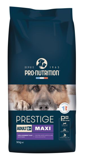 PRESTIGE DOG ADULT MAXI 14 kg - Пълноценна храна за пораснали кучета от едри породи. Произведена във Франция.