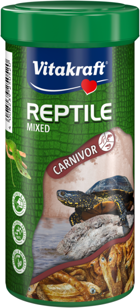 Vitakraft ® REPTILE MIXED - МИКС ЗА ВОДНИ КОСТЕНУРКИ и МЕСОЯДНИ ВЛЕЧУГИ, 250мл  