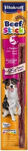 Лакомства за кучета - Vitakraft Beef Stick Pansen - Саламена пръчица с шкембе