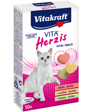 Vita Herzis витамини коте сърчица 50бр. Витакрафт 24261 Хайгер